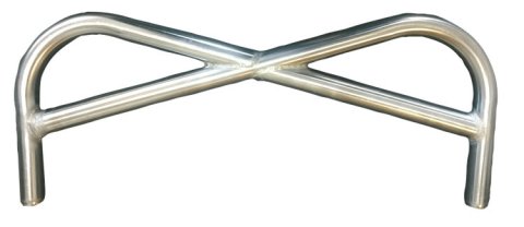 Bumper - Front - 1 in OD Tube - 0.065 in Wall - Pretzel Style - Stainless - Natural - Triple X Sprint Car - Each