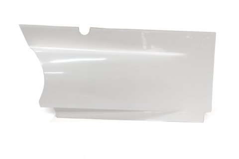 Kick Panel - Passenger Side - Upper - Split Design - Fiberglass - White - Triple X Sprint Car - Each