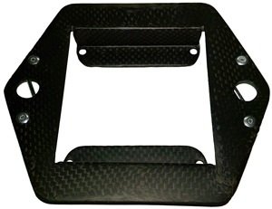 Tachometer Bracket - Plate Type - Carbon Fiber - Tel Tac - Sprint Car - Each