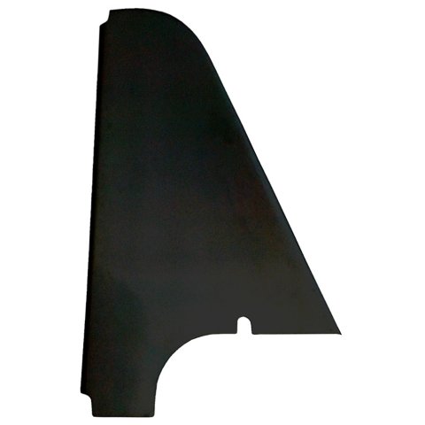 Arm Guard - Driver Side - Wedge Style - 2 in Taller - Flat - Fiberglass - Black - Triple X Sprint Car - Each