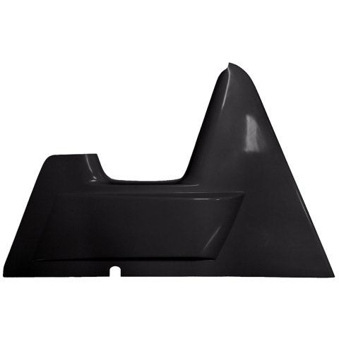 Arm Guard - X-Wedge - Driver Side - Wedge Style - 2 in Taller - Fiberglass - Black - Triple X Sprint Car - Each