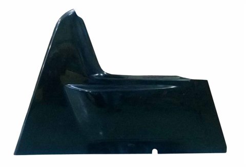 Arm Guard - Passenger Side - Wedge Style - 1-1/2 in Kickout - Fiberglass - Black - AUS-TAF Sprint Car - Each