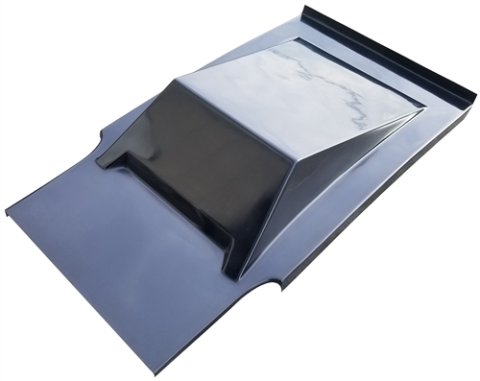 Hood Panel - 5-Series - Center - Fiberglass - Black - Triple X Sprint Car - Each