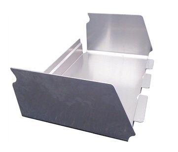 Floor Pan - Quick Access - 15-1/2 in Spread - Aluminum - Natural - Extended Side - Triple X Sprint Car - Each