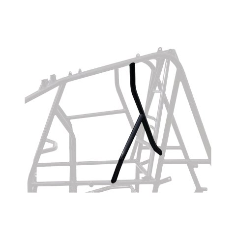 Roll Bar - Left Side Safety Bar - Weld-On - 2-Piece - WoO 2019 Approved - 1.375 in Diameter - 0.083 in Wall - Chromoly - Natural - Triple X Sprint Chassis - Each