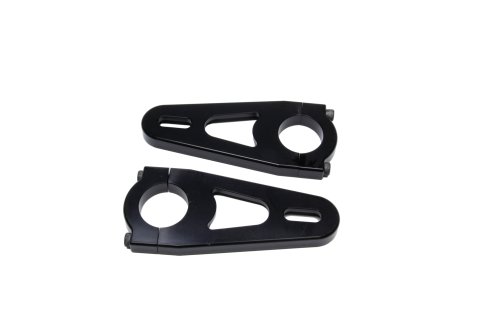 Fuel Cell Mount - Adjustable - Clamp-On - 1.375 in OD Tubes - Aluminum - Black Anodized - Sprint Car - Pair