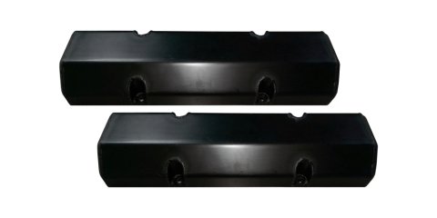 Valve Cover - Tall - Fabricated Aluminum - Black Anodized - Small Block Chevy - Pair