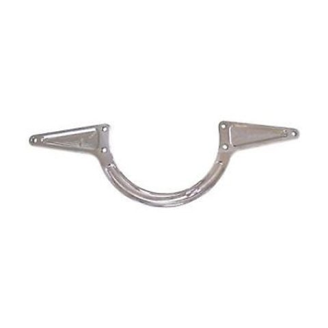 Motor Plate - Front - 19.5 in Center to Center 0.375 in Thick - Aluminum - Polished - Small Block Chevy - Sprint Car - Each