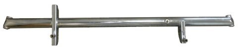 Front Axle Assembly - 2.25 in OD - 50 in Wide - 9 and 12 Degree Front Spindles - Chromoly - Chrome - Triple X Sprint Car - Each