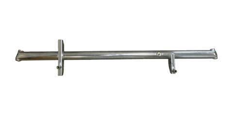 Front Axle Assembly - Lightweight - 2.5 in OD - 51 in Wide - 8 and 12 Degree Front Spindles - Chromoly - Chrome - Triple X Sprint Car - Each