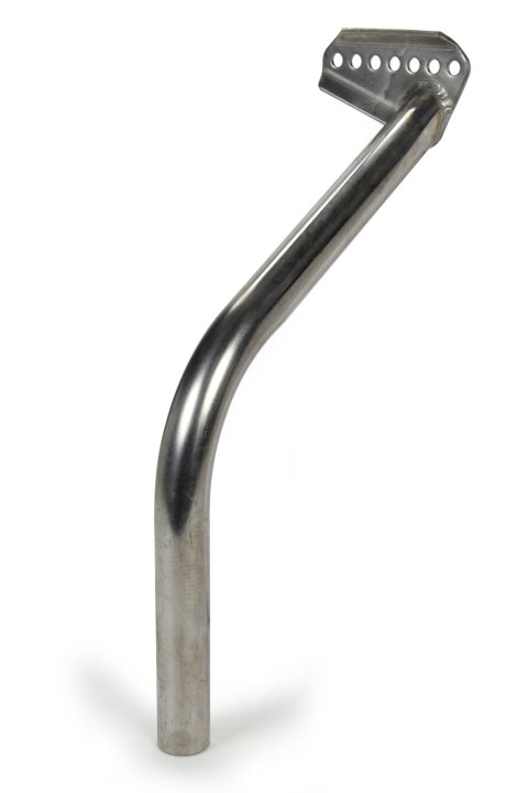 Wing Post - Front - Passenger Side - Chassis to Sideboard - Adjustable - Stainless - Natural - Triple X Sprint Car - Each