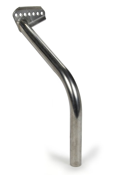 Wing Post - Front - Driver Side - Chassis to Sideboard - Adjustable - Stainless - Natural - Triple X Sprint Car - Each