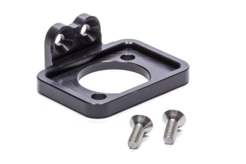 Fuel Pump Shutoff Bracket - Aluminum - Black Anodized - MPD Shutoff Valve - Triple X Upper Steering Mount - Sprint Car - Each