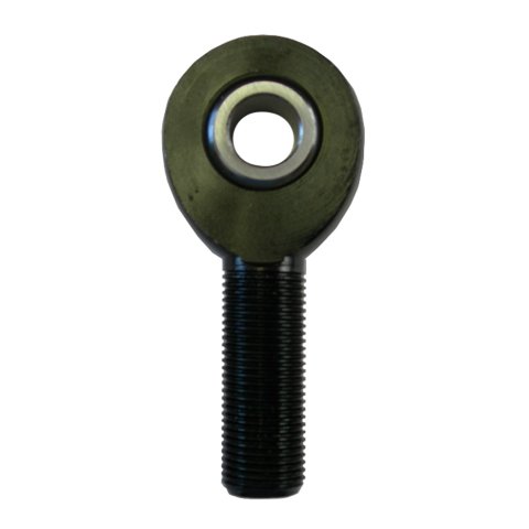 Rod End - Spherical - 1/2 in Bore - 5/8-18 in Left Hand Male Thread - PTFE Lined - Aluminum - Black Anodized - Each