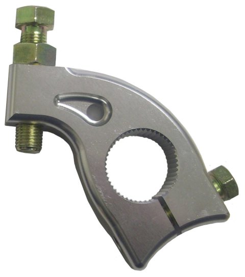Torsion Arm Stop - 1.75-48 in Spline - Hardware Included - Aluminum - Polished - Triple X Sprint Car - Each
