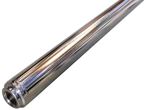 Suspension Tube - 1 in OD - 23 in Long - 5/8-18 in Female Thread - Steel - Chrome - Each