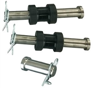 Jacobs Ladder Pin - 3/8 in Diameter - 3-3/4 in Long - Bushings / Clips / Springs - Steel - Zinc Oxide - Triple X Sprint Car - Kit