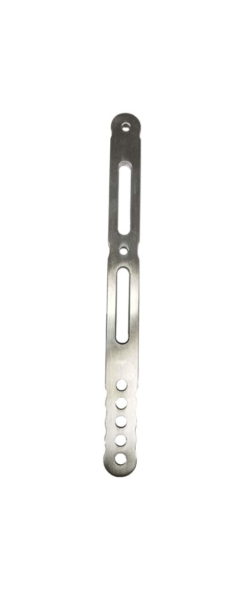 Wing Strap - Nose - Adjustable - 9.75 to 7.75 in Adjustable Height - Aluminum - Natural - Triple X Spring Car - Each