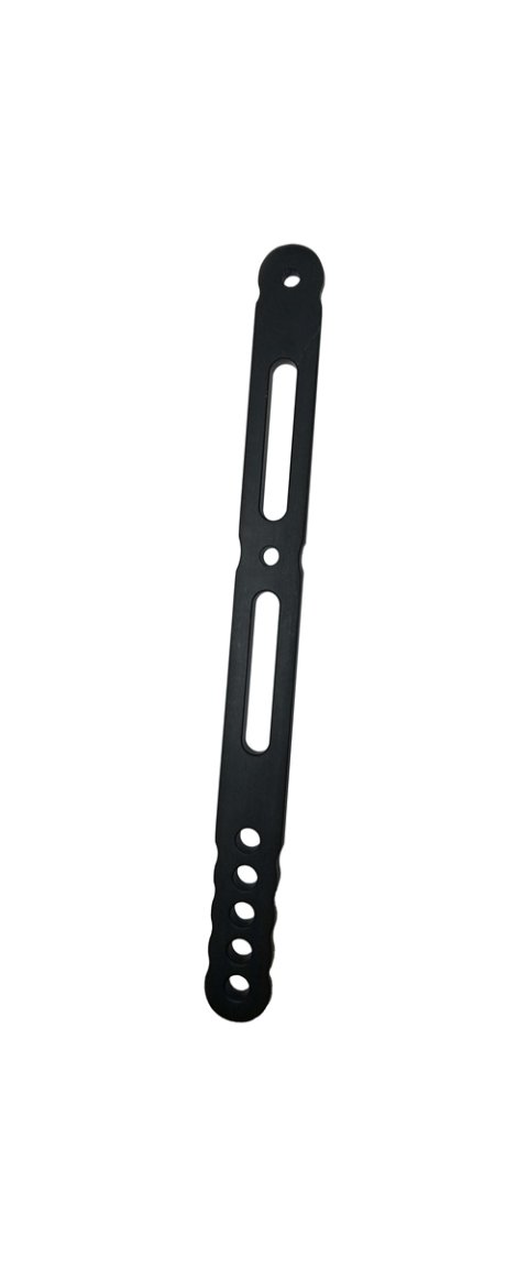 Wing Strap - Nose - Adjustable - 9.75 to 7.75 in Adjustable Height - Aluminum - Black Anodized - Triple X Spring Car - Each