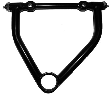 Control Arm - 19 Series - Tubular - Upper - 9.5 in Long - 1-1/4 in Offset - Screw-In Ball Joint - Steel - Black Powder Coat - GM A-Body / G-Body - Each
