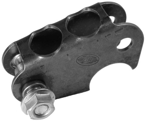 Shock Mount - Long - Weld-On - Steel - Natural - Rigidity Bar - Each