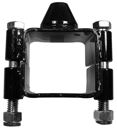 Ballast Bracket - Clamp-On - Steel - Black Powder Coat - 2 x 2 in Square Tube - Each