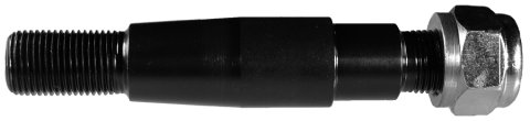 Ball Joint Stud - 4.688 in Long - Steel - Black Oxide - Large Screw-In Monoballs - Each