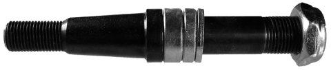 Ball Joint Stud - 4.875 in Long - Steel - Black Oxide - Upper 5/8 in Monoballs - Each