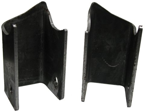 Trailing Arm Bracket - Weld-On - Steel - Natural - Lower - GM A-Body / G-Body - Pair