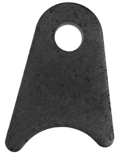 Chassis Tab - Flat - 1/2 in Mounting Hole - 3/16 in Thick - Steel - Natural - Each