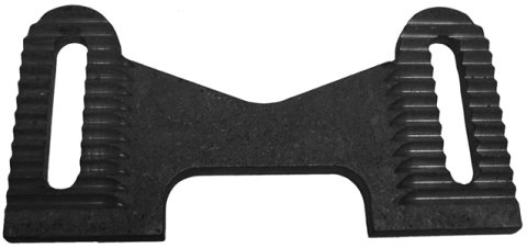 Control Arm Bracket - Upper - Weld-On - Adjustable - 6 in Centers - 1/2 in Slots - 3/8 in Thick - Steel - Natural - Each