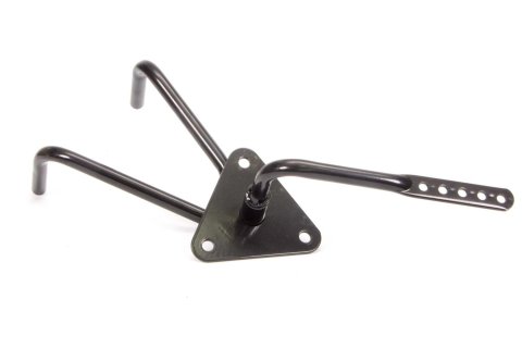 Pedal Assembly - Long - Gas - 45 Degree Foot Box Mount - Tubular - Steel - Black Powder Coat - Universal - Each
