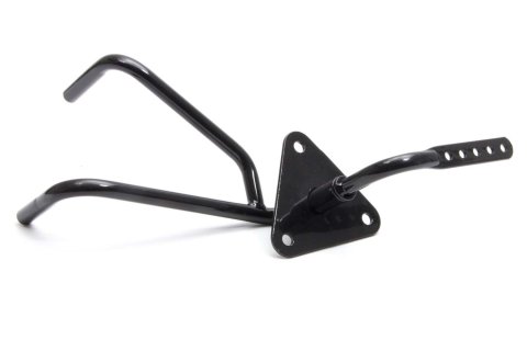 Pedal Assembly - Short - Gas - 45 Degree Foot Box Mount - Tubular - Steel - Black Powder Coat - Universal - Each