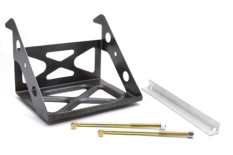 Battery Tray - 9.5 in Length x 7 in Wide x 5 in Height - Hardware Included - Frame Hooks - Steel - Natural - Kit