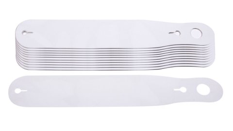 Helmet Shield Tear Off - 2 mm Thick - 12 in Center to Center - Plastic - Clear - Simpson Helmets - Set of 200