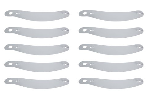 Helmet Shield Tear Off - 2 mm Thick - 12.25 in Center to Center - Plastic - Clear - Bell 276 - Set of 200