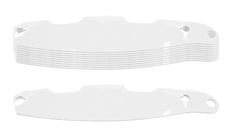 Helmet Shield Tear Off - 2 mm Thick - 12.625 in Center to Center - Plastic - Clear - Arai Corsair-X - Set of 200