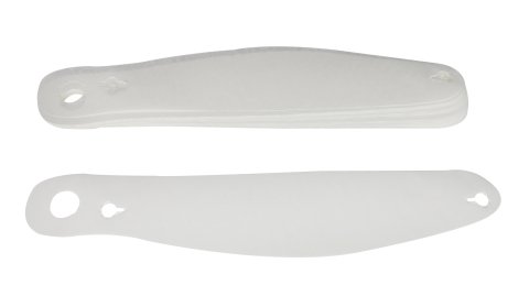 Helmet Shield Tear Off - 2 mm Thick - 13 in Center to Center - Plastic - Clear - Aria GP7 - Set of 200