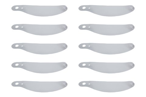 Helmet Shield Tear Off - 2 mm Thick - 12.375 in Center to Center - Plastic - Clear - Bell Helmets - Set of 200