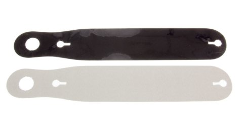 Helmet Shield Tear Off - 2 mm Thick - 11.5 in Center to Center - Plastic - Smoked - Simpson / Aria Helmets - Set of 5
