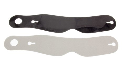 Helmet Shield Tear Off - 2 mm Thick - 11.5 in Center to Center - Nose Notch - Plastic - Smoked - Simpson Helmets - Set of 5