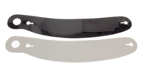 Helmet Shield Tear Off - 2 mm Thick - 13 in Center to Center - Plastic - Smoked - Simpson Helmets - Set of 5