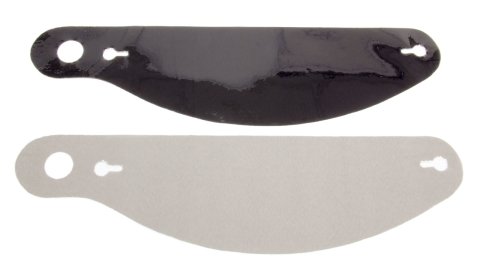 Helmet Shield Tear Off - 2 mm Thick - 12.5 in Center to Center - Plastic - Smoked - Bell Star Helmets - Set of 5