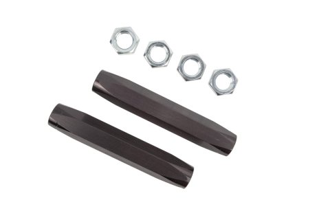Tie Rod Sleeve - 5/8-18 in Female Thread - Hex Tube - Aluminum - Black Anodized - GM Fullsize Truck 1960-64 - Pair