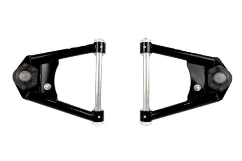 Control Arm - Street Performance - Tubular - Front - Upper - Bolt-In Ball Joint - Steel - Black Powder Coat - GM Fullsize Truck 1973-87 - Pair