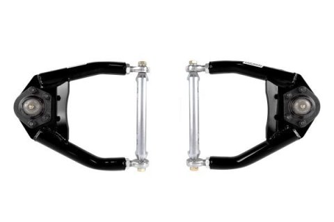 Control Arm - Street Performance - Tubular - Front - Upper - Bolt-In Ball Joint - Steel - Black Powder Coat - GM Fullsize Truck 1963-70 - Pair