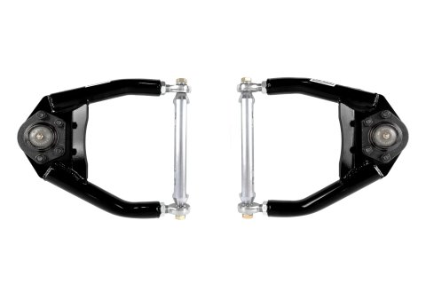 Control Arm - Race - Tubular - Front - Upper - Bolt-In Ball Joint - Steel - Black Powder Coat - GM Fullsize Truck 1963-70 - Pair