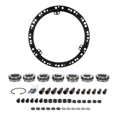Clutch Kit Components - Flywheel Mount / Hub Splines / Spacers / Hardware - Steel - UniClutch 8 in Clutches - Kit