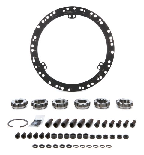 Clutch Kit Components - Flywheel Mount / Hub Splines / Spacers / Hardware - Steel - UniClutch 8 in Clutches - Kit