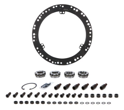 Clutch Kit Components - Flywheel Mount / Hub Splines / Spacers / Hardware - Steel - UniClutch 8 in Clutches - Kit
